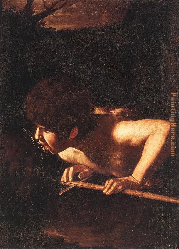 St. John the Baptist at the Well painting - Caravaggio St. John the Baptist at the Well art painting